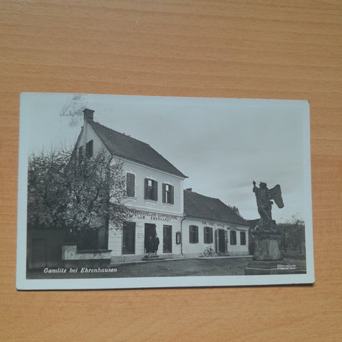 AK Gamlitz. Gemischtwarenhandlung Dampfbäckerei Eberhardt. (1930)