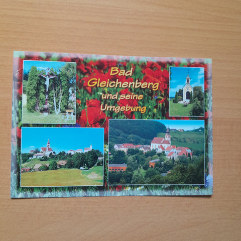 AK Bad Gleichenberg und seine Umgebung. Marterl am Rudorfkogel, Lindenkapelle am Rudorfkogel, Straden, Trautmansdorf.