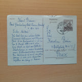 Postkarte Gelaufen Bad Gleichenberg. Absender: Karl Bauer, Bad Gleichenberg Hotel Pension Annahof. Empfänger: Karoline Bauer, Graz