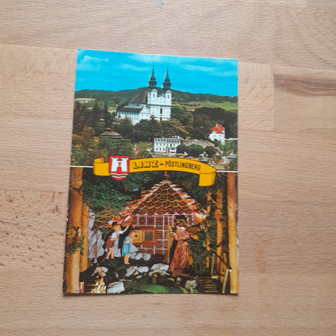 AK Linz. Pöstlingberg. Hänsel und Gretel aus der Märchengrottenbahn.