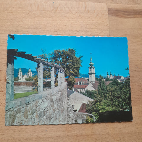 AK Linz. Blick vom Schloss.