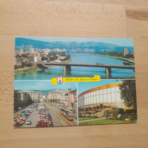 AK Grüsse aus Linz.