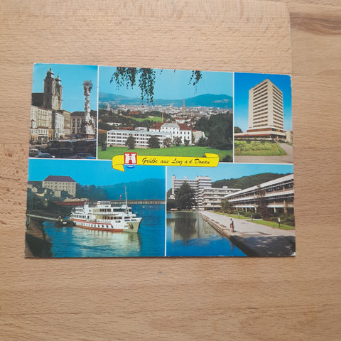 AK Grüsse aus Linz.