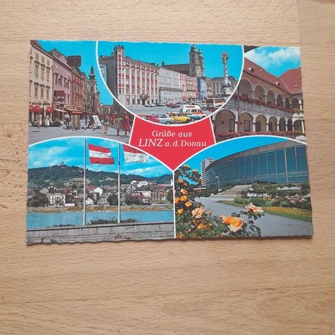 AK Grüsse aus Linz.