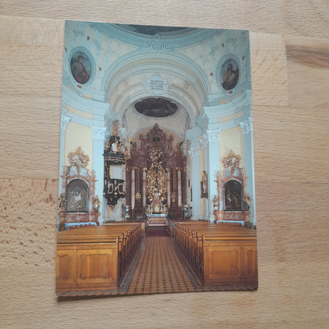 AK Linz. Wallfahrtskirche Pöstlingberg. Sieben Schmerzen Maria. Innansicht.