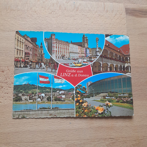 AK Grüße aus Linz an der Donau.