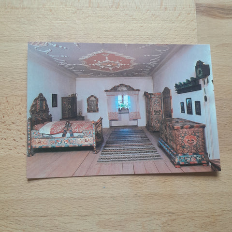 AK Linz Schloßmuseum. OÖ. Landesmuseum. Hohe Stube eines Bauernhofes in Hargelsberg bei Enns.