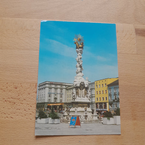 AK Linz. Hauptplatz. Dreifaltigkeitssäule.