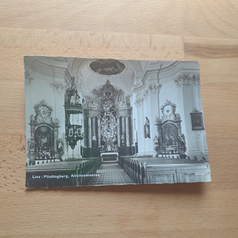 AK Linz Pöstlingberg Kircheninneres.
