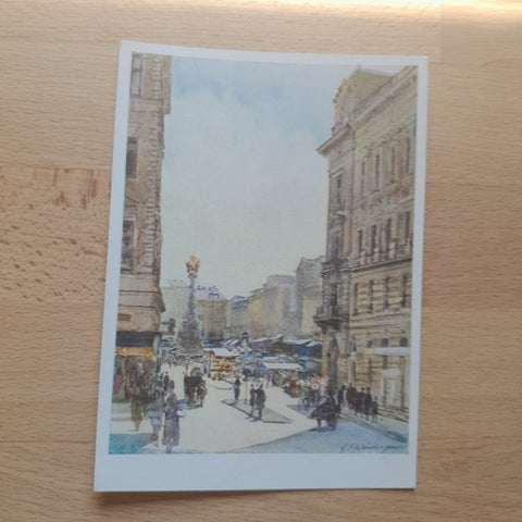 AK Linz. Nach einem Aquarell von F.L. Weidinger