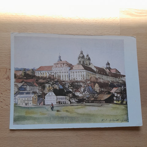 AK Brucknerstift St. Florian. Nach einem Aquarell von F.L. Weidinger.