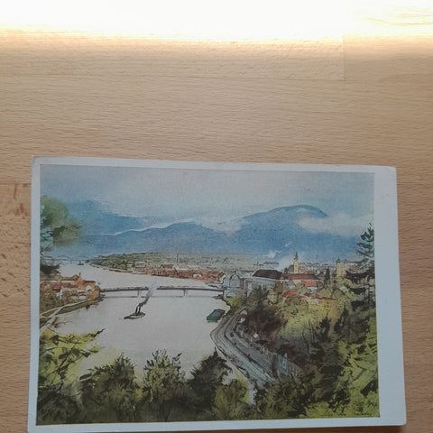 AK Linz. Nach einem Aquarellvon E.A. v. Mandelsloh.