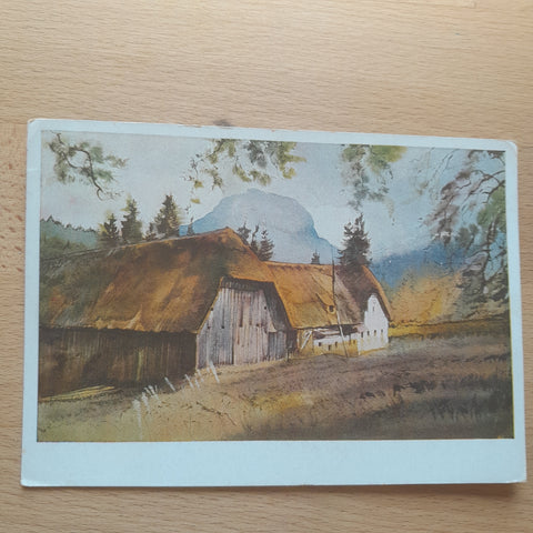 AK Vierkanthof mit dem Traunsteinvon E.A. v. Mandelsloh.