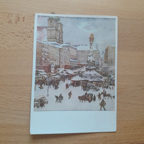 AK Winter in Linz. Nach einem Originalaquarell von F.X. Weidinger.
