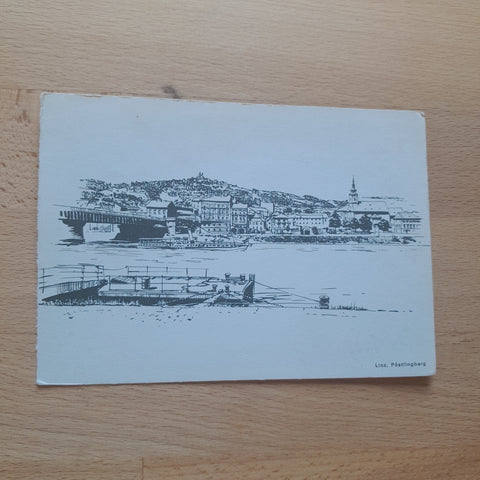 Fragment eines Billets Linz, Pöstlingberg.