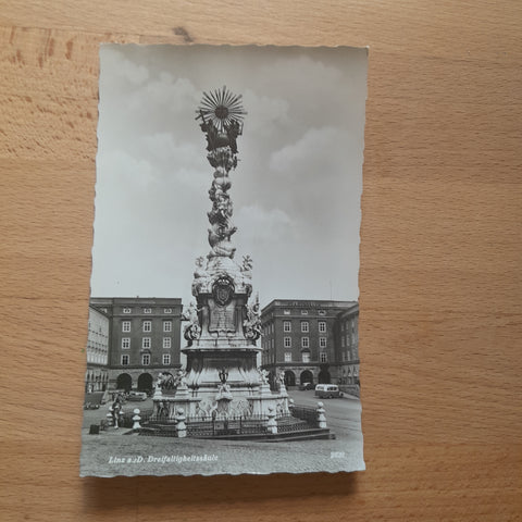 AK Linz. Hauptplatz. Dreifaltigkeitssäule.