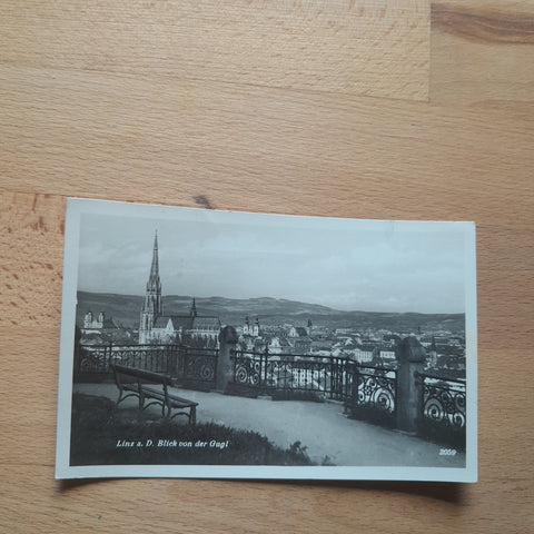 AK Linz. Blick von der Gugl.