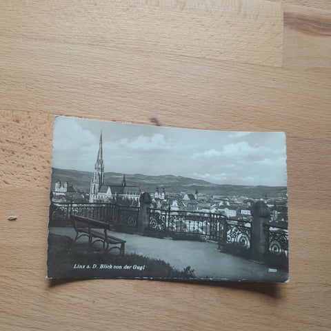 AK Linz. Blick von der Gugl.