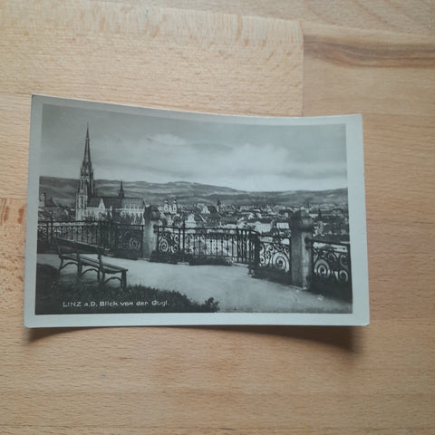 AK Linz. Blick von der Gugl.