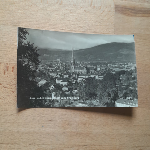 AK Linz. Blick vom Freinberg.