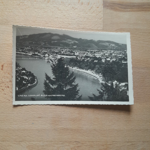 AK Linz. Blick vom Freinberg.
