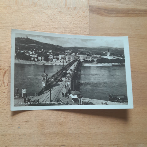 AK Linz Uhrfahr mit Pöstlingberg.