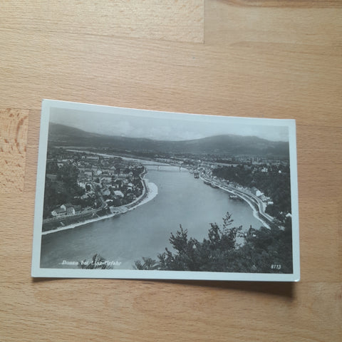 AK Donau bei Linz Urfahr.