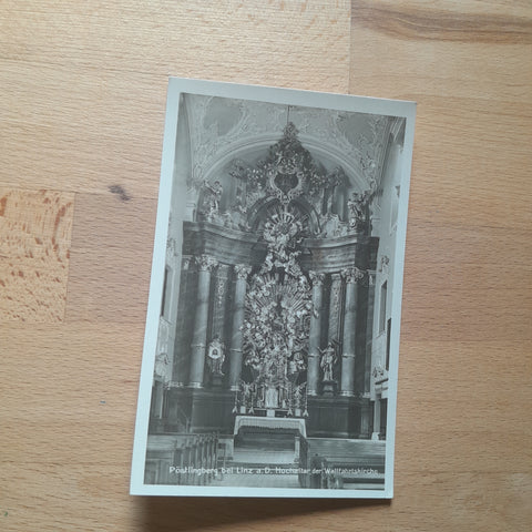 AK Pöstlingberg bei Linz. Hochaltar der Wallfahrtskirche.