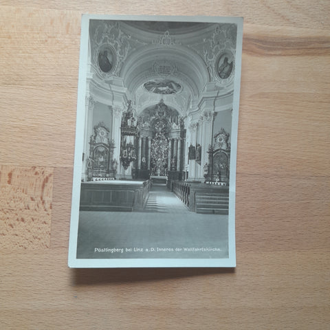 AK Linz. Pöstlingberg. Inneres der Wallfahrtskirche.