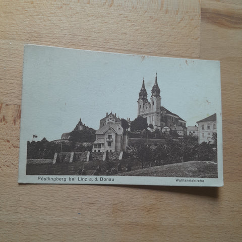 AK Pöstlingberg bei Linz. Wallfahrtskirche. (1927)