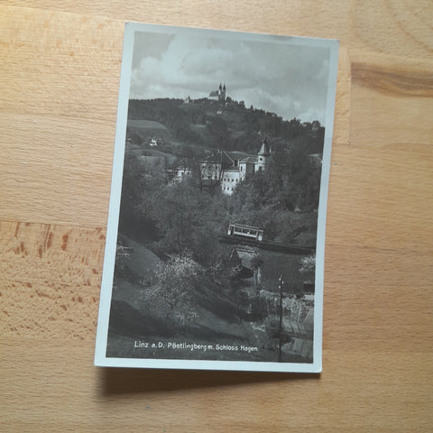 AK Linz. Pöstlingberg mit Schloss Hagen.