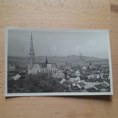 AK Linz. Totale mit Domkirche.