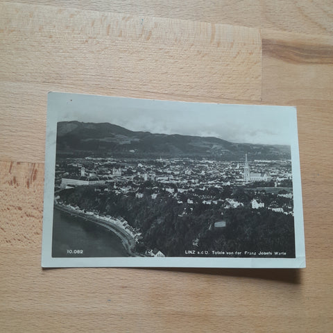AK Linz. Totale von der Franz Josefs Warte.