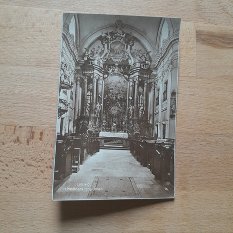 AK Linz. Ursulinenkirche. Innen.