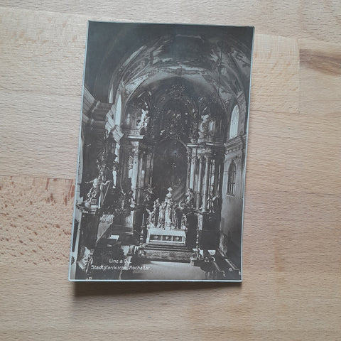 AK Linz. Stadtpfarrkirche Hochaltar.
