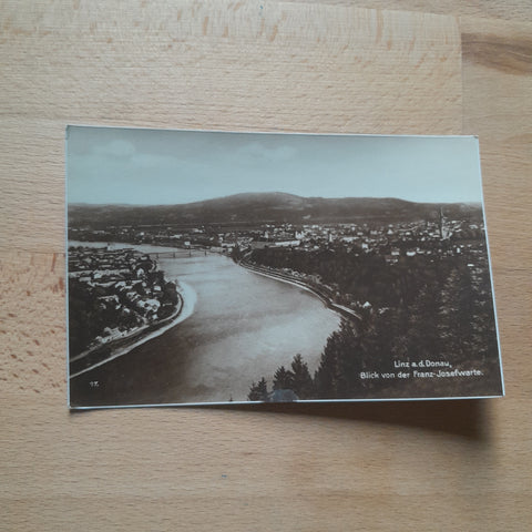AK Linz. Blick von der Franz Josefwarte.