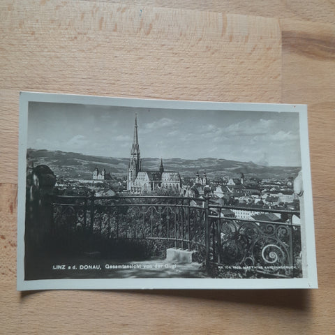 AK Linz. Gesamtansicht von der Gugl. (1927)