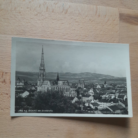 AK Linz mit Domkirche. (1927)