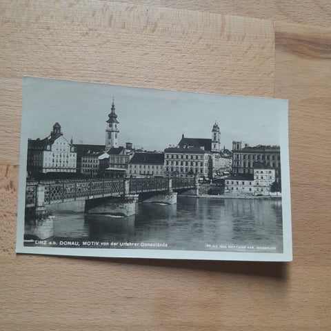 AK Linz. Motiv von der Urfahrer Donaulände. (1926)