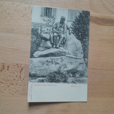 AK Linz. Adalbert Stifter Monument.