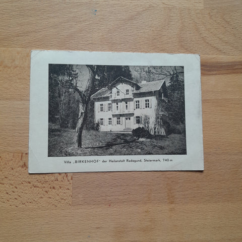 AK Villa Birkenhof der Heilanstalt Radegund.