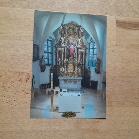 AK Pfarrkirche Premstätten. Hochaltar und Altar.