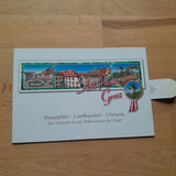 Panorama-AK Graz. Hauptplatz - Landhaushof - Uhrturm.
