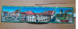 Panorama-AK Graz. Hauptplatz - Landhaushof - Uhrturm.