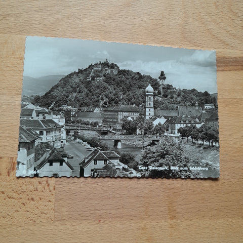 AK Graz. Blick zum Schloßberg.