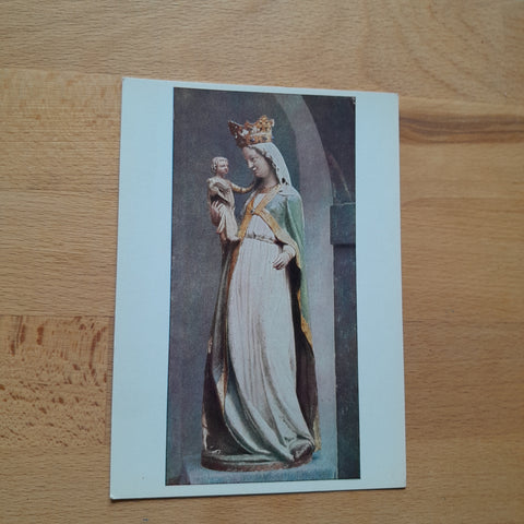 AK Steirischer Bildschnitzer (um1310) Maria mit Kind. (Graz, Alte Galerie am Joanneum)