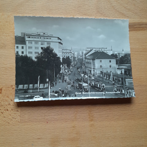 AK Graz. Bahnhofskreuzung. Annenstraße.