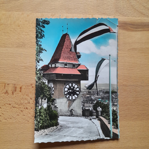 AK Graz, Uhrturm am Schloßberg.