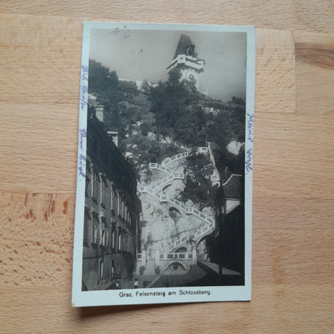 AK Graz. Felsensteig am Schlossberg. (1926)