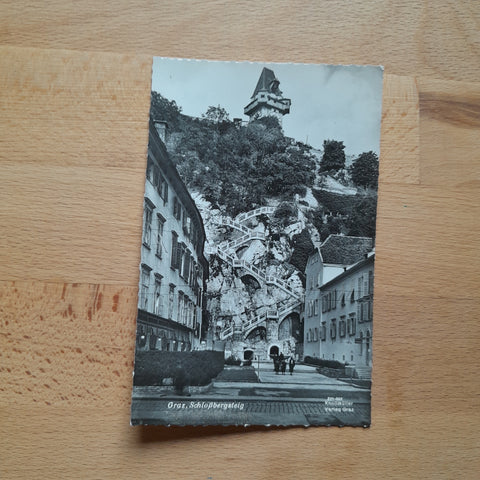 AK Graz. Schloßbergsteig.